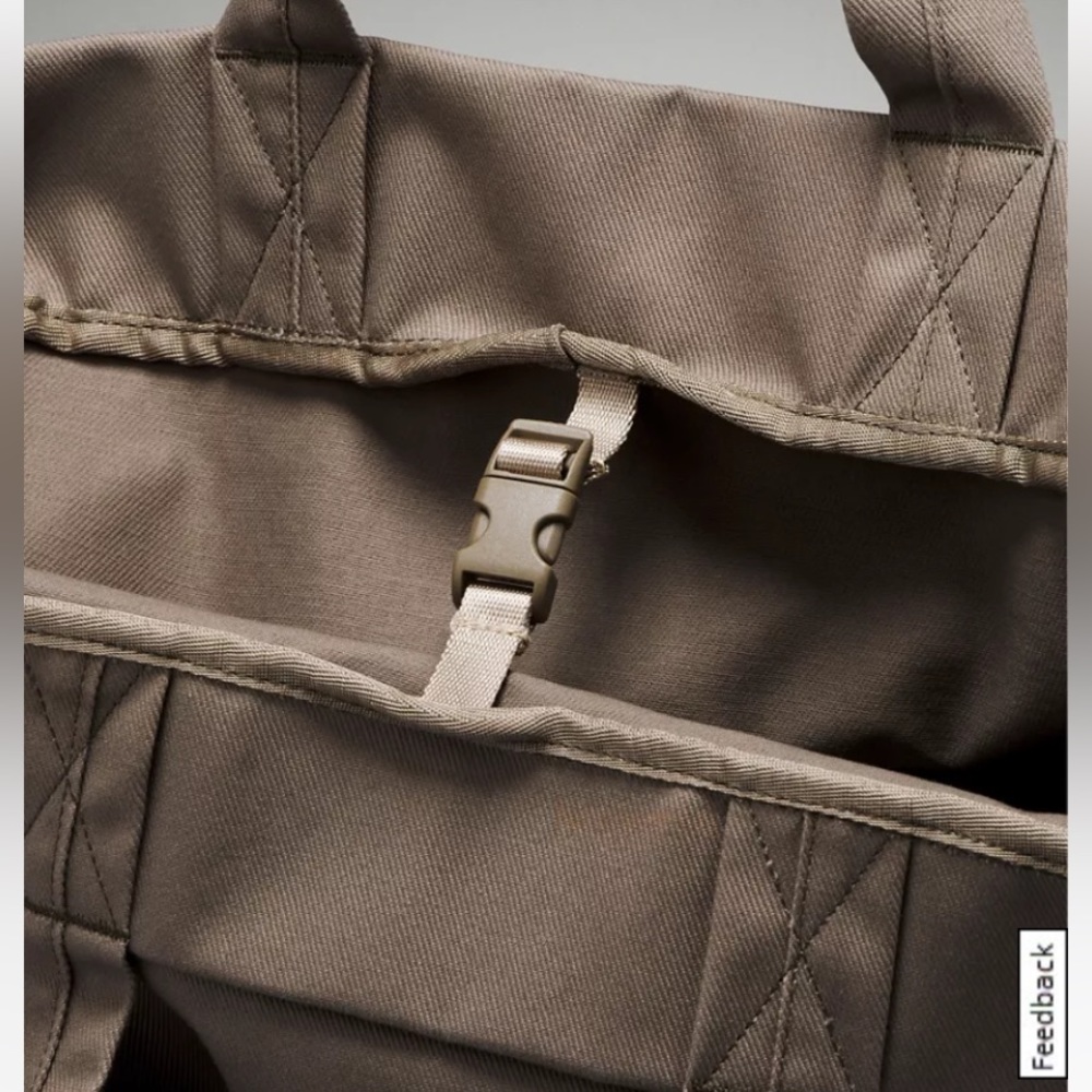 NWT Lululemon Athletica Cotton Canvas Tote Bag 26L ✨ASIA EXCLUSIVE ✨ - Picture 11 of 12